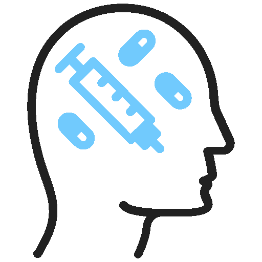 icon showing cravings and dependence to drugs