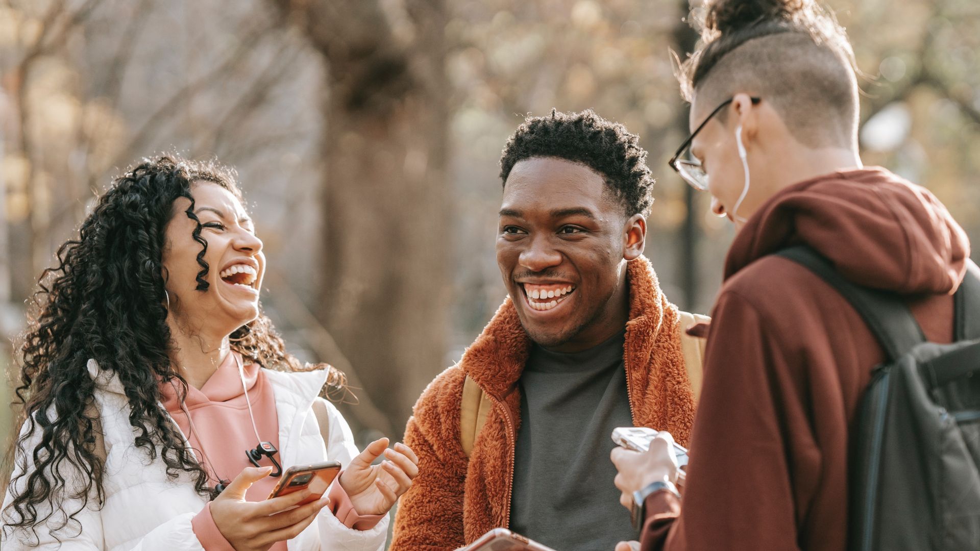 laughing diverse friends a representation of recovery