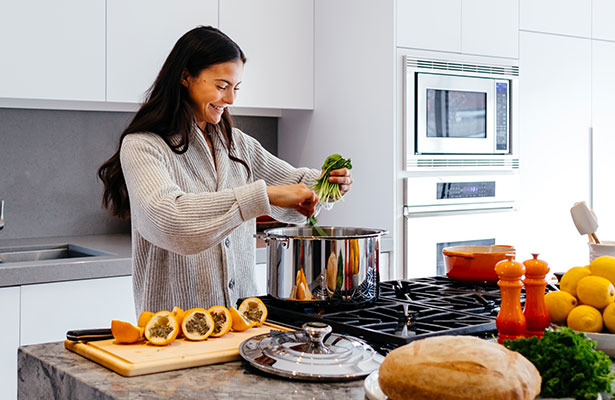 photo depicting a person practicing proper nutrition