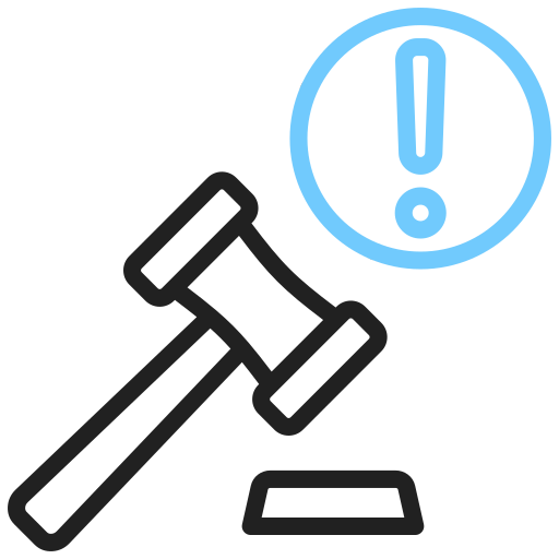 icon describing legal problems