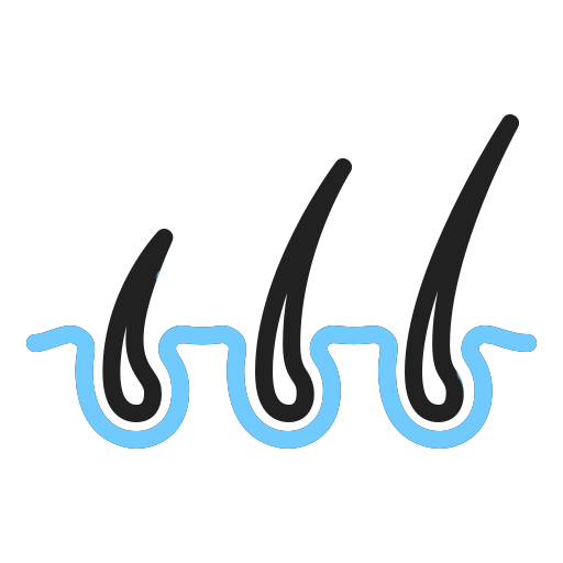 icon showing hair