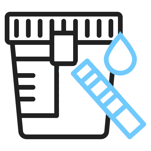 photo showing urine test