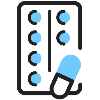 icon for capsules or medicine