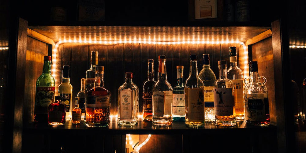 assorted alcoholic drinks