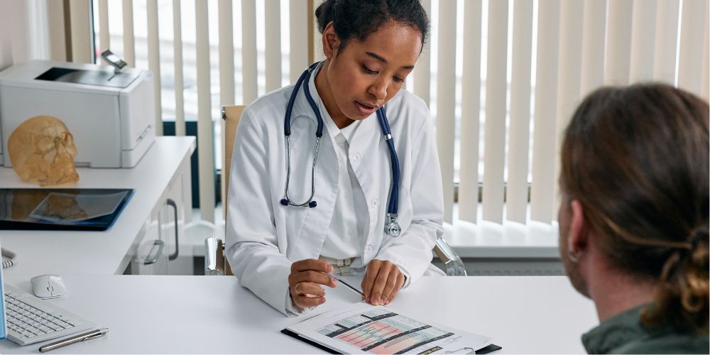 medical staff monitoring the progress of patient