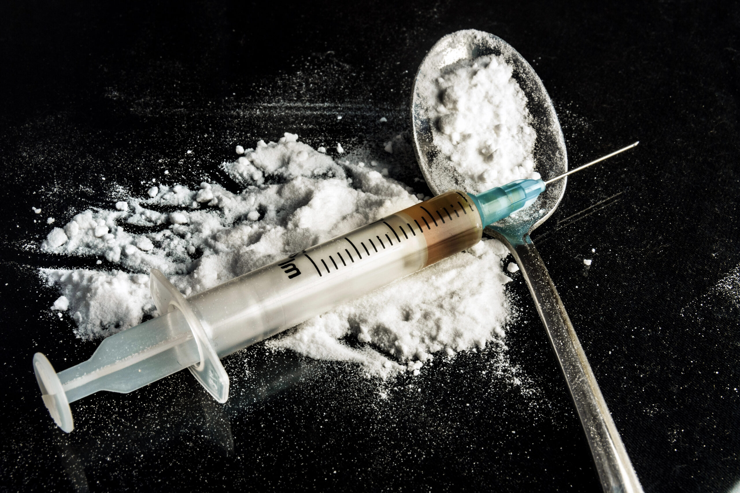heroin on spoon